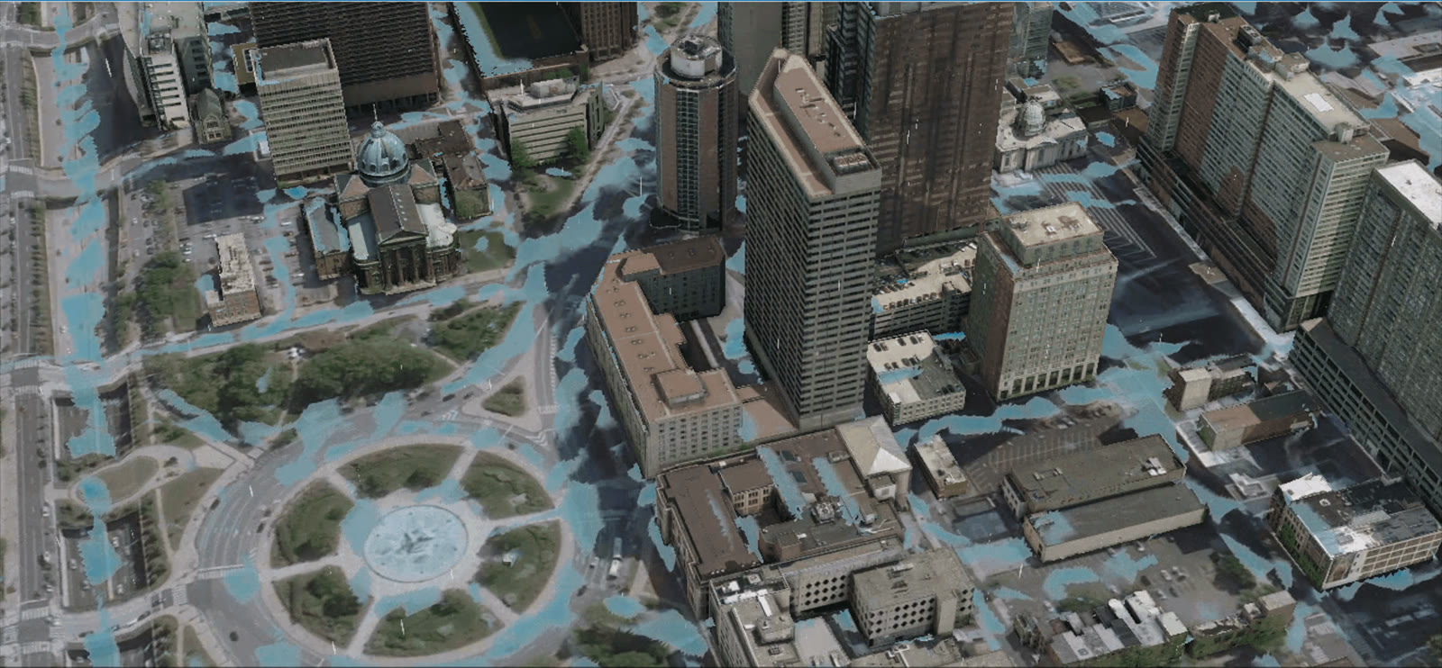 High-resolution flood inundation simulation